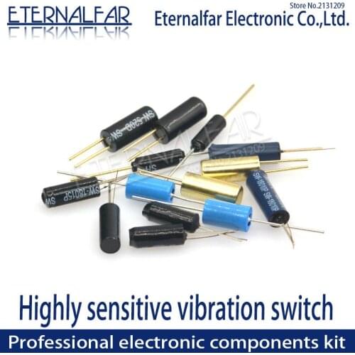 SW-200D -420 -520D SW-18010P-18015P-18020P-58010P 12V Highly Vibration switch Ball Tilt Double bead Angle Spring Sensor Switches