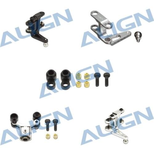Align Trex 470L Tail Pitch Assembly Plastic Metal I-shaped Arm Set Tail Pitch Control Link parts RC Helicopter