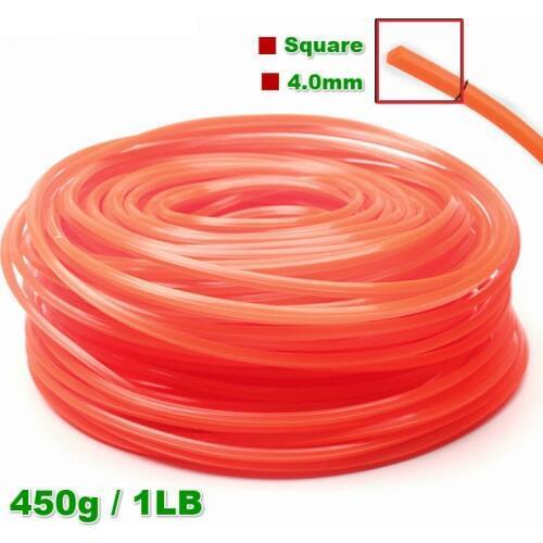 Grass Trimmer Line 4.0mm*1LB/450g Strimmer Brushcutter Trimmer Nylon Round Roll Grass Rope Line for Power Grass Weed Cutting