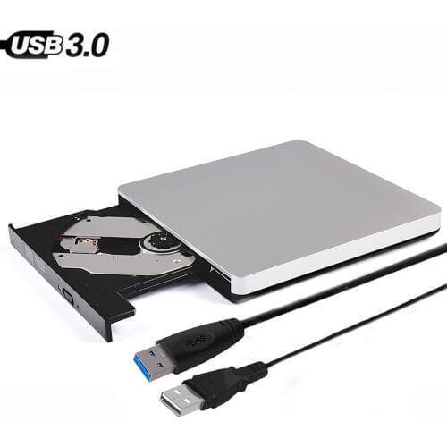 Ultra Slim External USB 3.0 High Speed CD-RW DVD-RW Super Drive Player Writer Burner for HP ASUS DELL Samsung Lenovo , PC Laptop