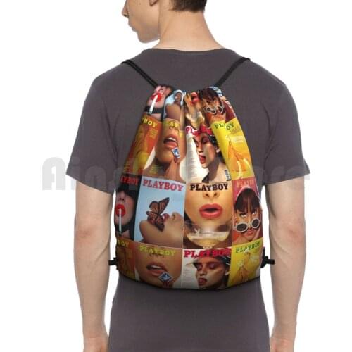 Vintage Covers Backpack Drawstring Bags Gym Bag Waterproof Vintage Magazine Vintage Aesthetic 1960S 1970S 1980S Covers