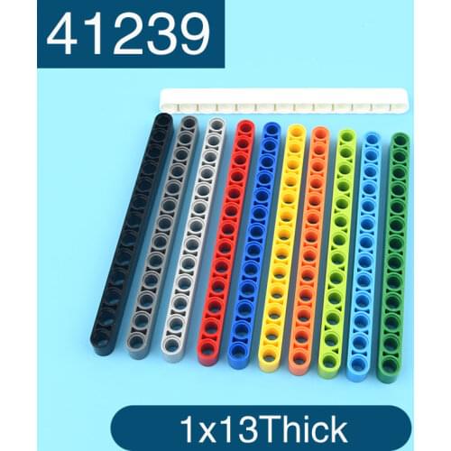 10PCS 41239 hole beam high-tech hole arm 1x13 thick insert building blocks toy Assembling robots, building accessories, MOC