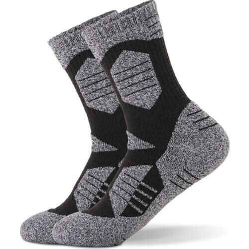 Winter Cotton Mens Thermal Skiing Socks Cushion Walking Comfortable Running Hiking Sports Crew Snowboard Thermosocks
