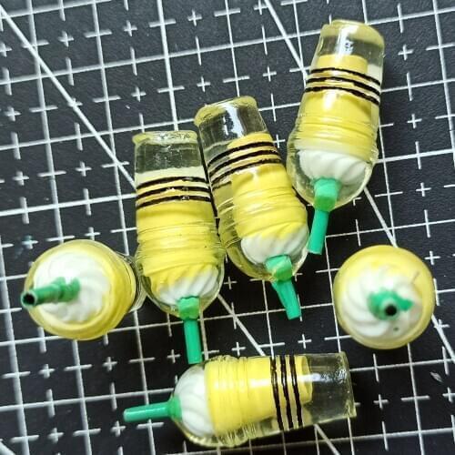 1pcs/lot resin solid light yellow Icecream 26mm fairy garden gnome moss terrarium crafts bonsai home decor for DIY A032-14