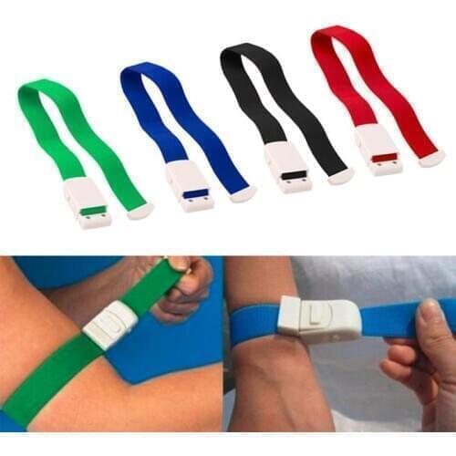 1PC Tourniquet Bleeding Stop Belt Emergency First-Aid Kits Elastic Bandage Fast Blodd-Stop Strap Pain Relief Bleeding Controller