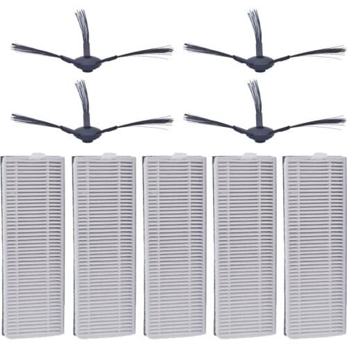 14 pieces / batch robot vacuum cleaner ilife A8 spare parts hepa filter side brush for ilife a8 a40 danhui robot vacuum cleaner