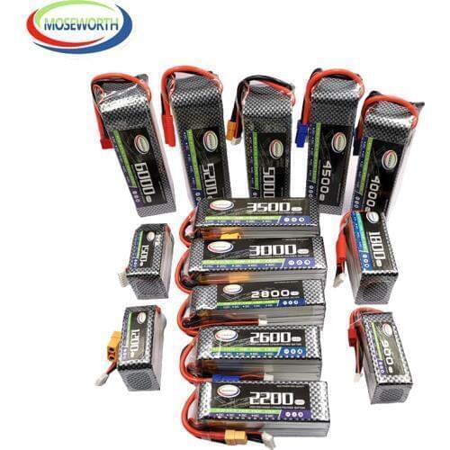 22.2V RC LiPo Battery 6S 1300 1500 2200 3500 4200 5200 6000 12000mAh 25C 35C 60C For RC Airplane Car Quadcopter Aircraft Drone