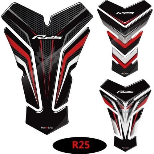 3D Resin Motorcycle Tank Pad Protector Sticker Case for Yamaha YZF-R25 R25 Tankpad