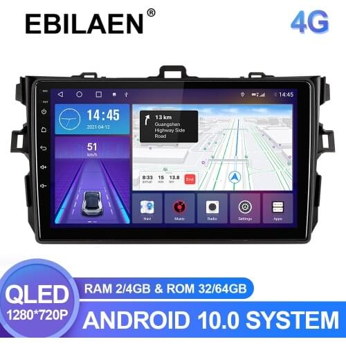 Car Multimedia Player For Toyota Corolla E140/150 2007-2016 Autoradio 2Din Android 8.1 Car Auto Radio Navigation GPS Stereo