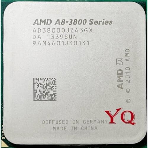 AMD A8-Series A8 3800 2.4 GHz Quad-Core CPU Processor AD3800OJZ43GX Socket FM1