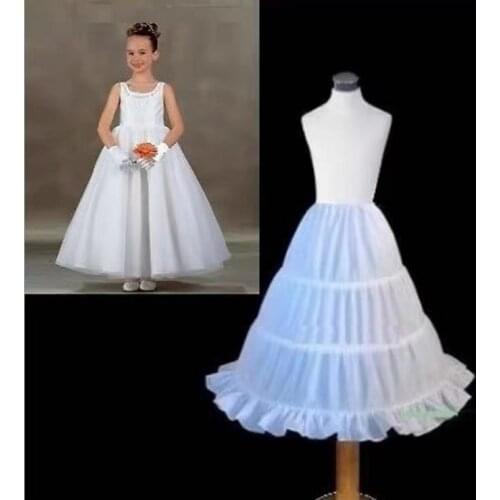 A Line Children Petticoat Crinoline Underskirt Wedding Accessories For Flower Girl Dress