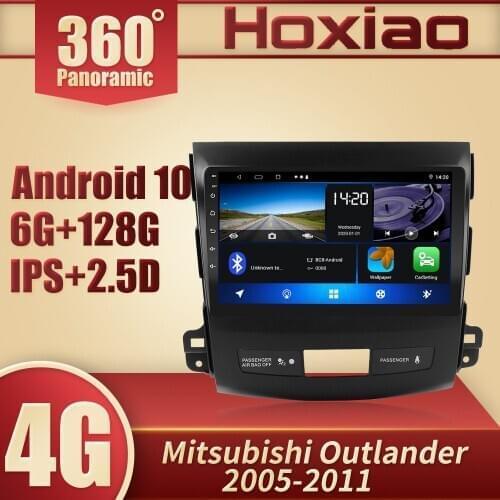 For Mitsubishi Outlander XL 2 CW0W2005-2011 Peugeot 4007 Citroen C-Crosser 2007-2013 Android 10.0 Car GPS Radio Video Player IPS