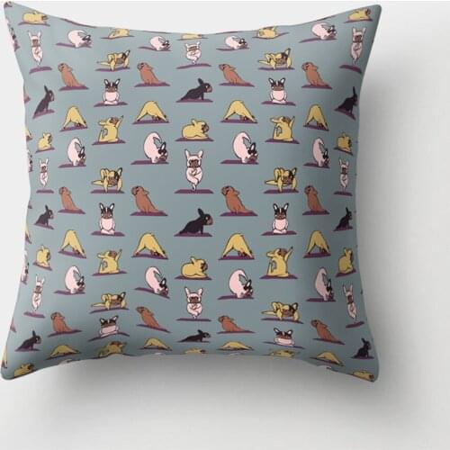 Creative Cartoon Cushion Cover Lovely Sports Dog Pattern Decorative Pillow Cases for Sofa Car Living Room Home Decor Accessories