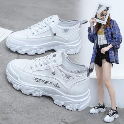 Basket Femme Woman Vulcanize Shoes Fashion Platform Shoes 2021 Breathable Sneakers Women Casual Chunky Sneakers Zapatillas Mujer