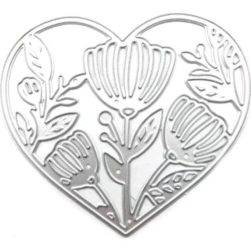 T3EC Heart Flower Metal Cutting Dies Stencil DIY Scrapbook Album Paper Card Template