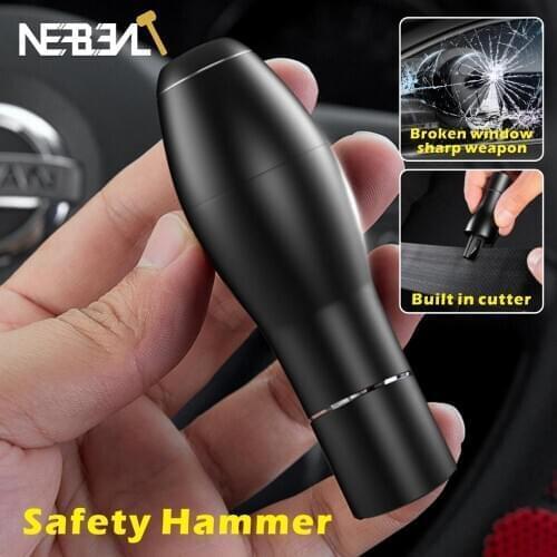 Mini Car Window Glass Breaker Seat Belt Cutter Safety Hammer Life-Saving Escape Hammer Cutting Knife Escape Blade Tool