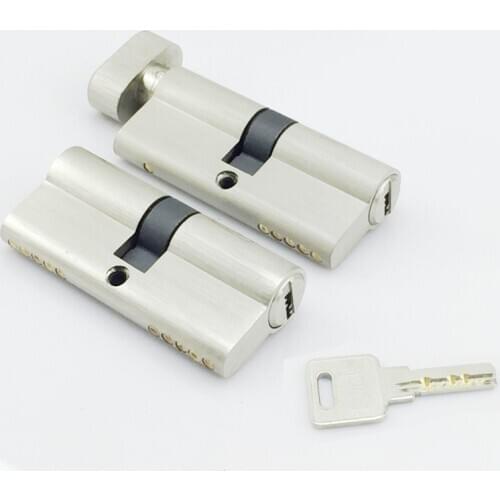 Mix 70mm Double Open With Single Open Cylinder Door Hardware Security Locks Brass Cylinder Same Key Interlocking