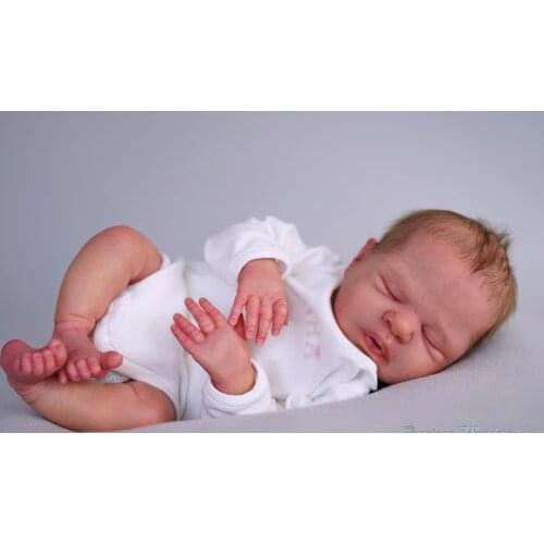 NPK 19.5inch Macie Reborn Vinyl Doll Kit Flexible Soft Touch Unfinished Doll Parts