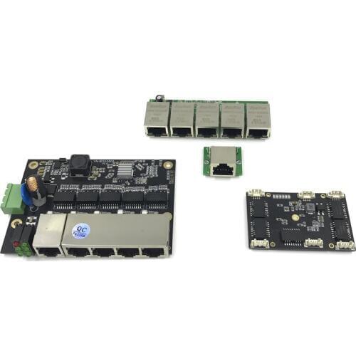 Unmanaged 3/5port 10/100M industrial Ethernet switch module PCBA board OEM Auto-sensing Ports PCBA board OEM Motherboard