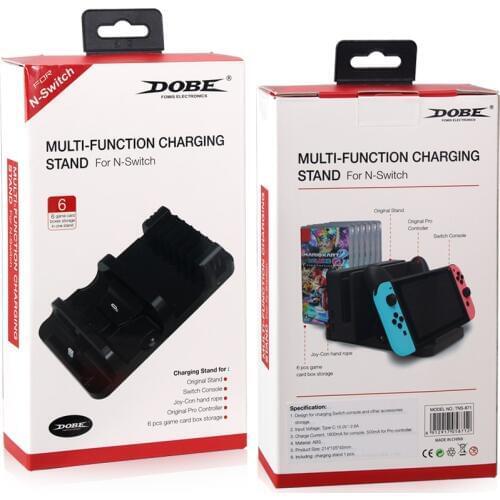 New Multi-function Charging Dock for Nintend Switch NS Console Switch Pro Controller/Game Card Box Storage Joy-Con Stand Station