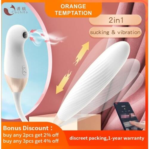 Cachito Sucking Thrust Vibrators Clitoris Sucker Stimulator G Spot Dildos For Women Clitoral Stimulation Powerful Adult Sex Toys