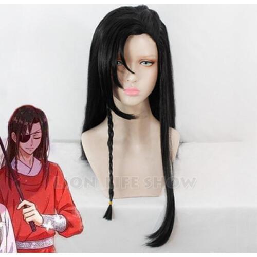 Tian Guan Ci Fu Xie Lian Hua cheng Cosplay Wig Hair Bun Ancient Widow's peak BL Novel Sa