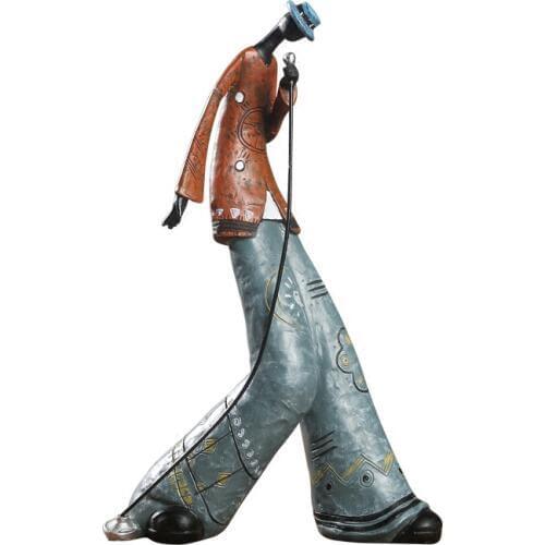Personnage sculpture Balance Art Music Rock Orchestra Model Cafe Bar Home Room Decoration