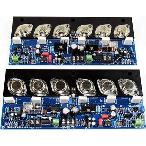 E405 MJ15024G/MJ15025G + 2SA1930/2SC5171 200W+200W 4R Class AB Gold sealed tube grade HIFI fever amplifier board