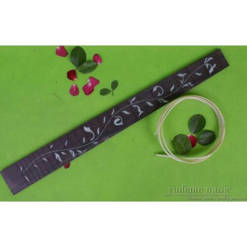 Rosewood Guitar Fretboard Fingerboard with Tree Vine Inlay 24 Fret 25.5inch Guitar Accessories