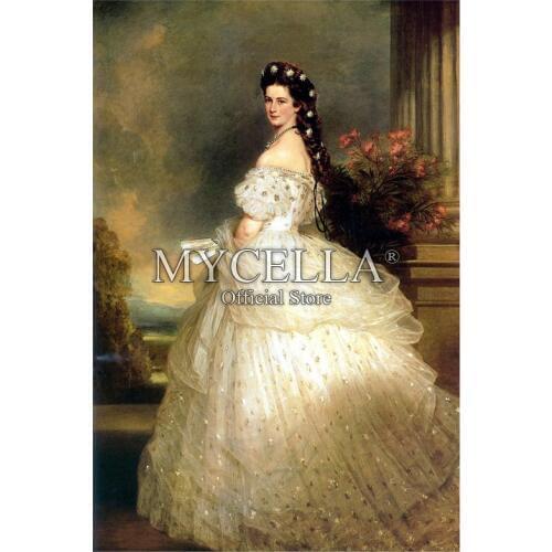 5D DIY Full Drill Diamond Painting Cross Stitch Diamond Embroidery Sissi Empress of Austria Rhinestone Palace woman Needlework