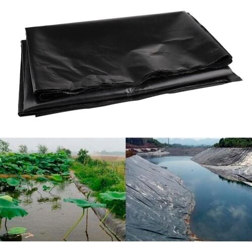 Fish Pond Membrane Garden Pads Waterproof Liner Cloth Landscaping 1.5x3.0M Black Rubber Fountains New Koi Ponds