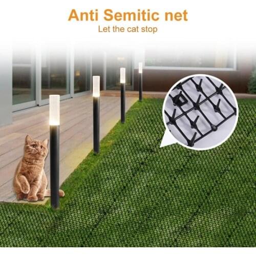 200cm*28cm Cat Repellent Pad Flower Cat Repellent Net Plastic Pet Cat Stab-proof Mat Repels Animals