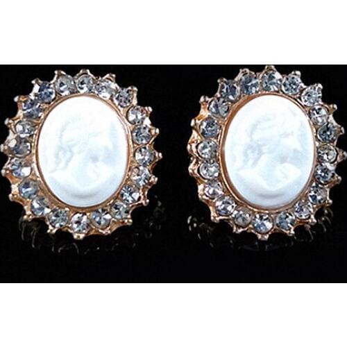 2018New 100Pcs Oval Elliptical Beauty Head Rhinestones Button for DIY Hair Accessories and 2edding Clothes Decoration HZ452