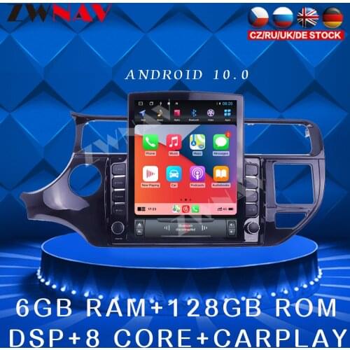 For KIA RIO 2015-2018 Android 10 Tesla style Car DVD Player GPS navigation Car Auto Radio Stereo Multimedia Player Head Unit