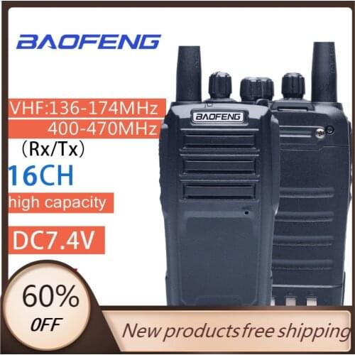 Baofeng UV-6 Walkie Talkie Long Range Two way Radio 136-174/400-480MHz VHF UHF Dual Band Handheld Radio Transceiver Interphone