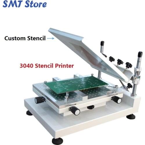 Free shipping High Precision 3040 Stencil Printer / SMT Manual Solder Paste Printer 3040 Charmhigh