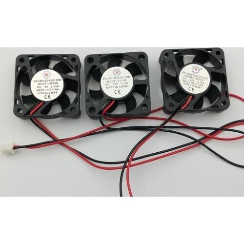 1PCS Brushless DC cooling fan 2 pin 4010s 5V/12V/24V 6 blades 40x40x10mm
