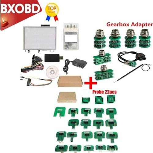 ECU Power Box F-L-A-S-H V1.95 Transmission Power Upgrade Tool ECU Programmer with V-A-G Gearbox Adapters ECU Chip Tuning Tool