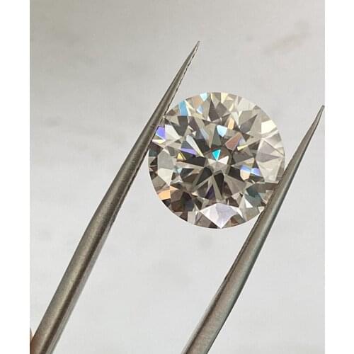 4mm-14mm Round Brilliant Cut GH Color VVS1 Moissanite Diamond Lab Grown Loose Stone Price