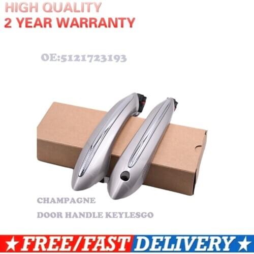 Champagne Color For BMW F07 F10 F06 F11 F01 F03 F04 FRONT LEFT rear right outside DOOR HANDLE KEYLESGO 51217231931 51217231933