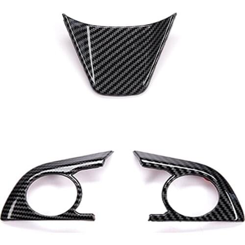 3PCS Steering Wheel Button Decorative Cover for Toyota Camry 2018 2019 8Th Multimedia Accessories