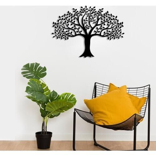 Wide and Multi-Branches Tree of Life Wall Room Accessory Wooden Table 50x36cm