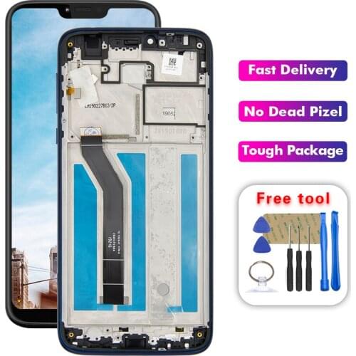 For Motorola Moto G7 Power XT1955-5 XT1955-6 LCD Display Touch Screen Digitizer Assembly With Frame
