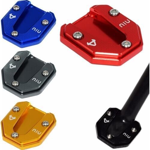 For NIU U1 U+ N1S US U1C U1B UQI Motorcycle accessories Kickstand Extension Plate Foot Side bracket Stand Enlarge Pad
