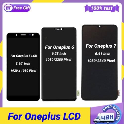 For Oneplus5 Oneplus6 Oneplus7 LCD Display Touch Screen Digitizer Assembly Replacement LCD Screen For 5 1+5 1+6 1+7 screen
