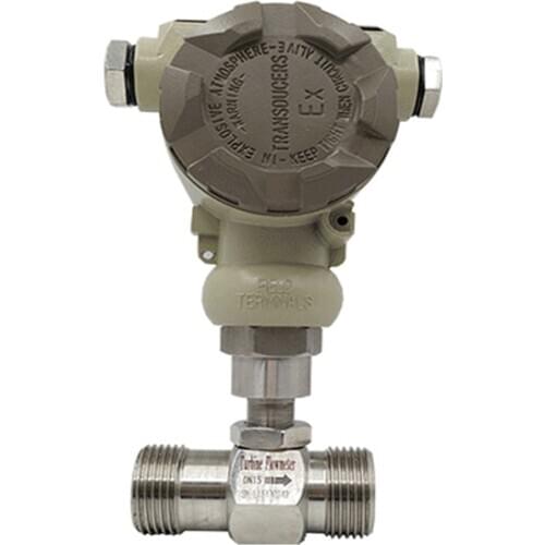 DN15 DN32 DN40 turbine flow meter liquid gasoline diesel methanol 4-20mA output thread connection 24V power supply flow sensor