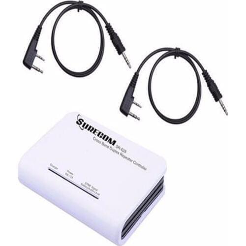 Surcome SR-628 Cross Band Duplex Repeater Controller for TYT Baofeng Ham Walkie Talkie with 2 connection cables