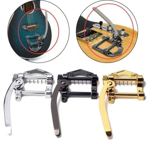 Jazz Electric Guitar Tremolo Bar Bridge Unit Vibrato Bridge zinc alloy for Tele SG LP ETC ES335 Guitar Parts Accessories