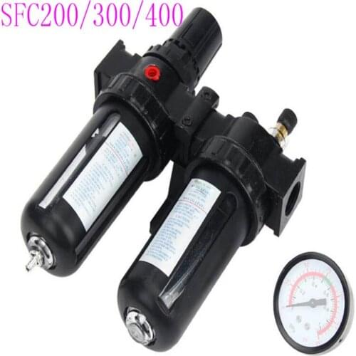 Gas source processor two-piece SFC200/300/400 pneumatic components oil water grid double water grid oil mister