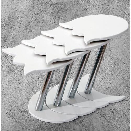 4 pcs Lalezar Zigon Coffee Table-White made in turkey